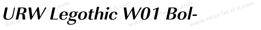 URW Legothic W01 Bol字体转换